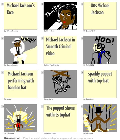 Michael Jackson's face - Drawception