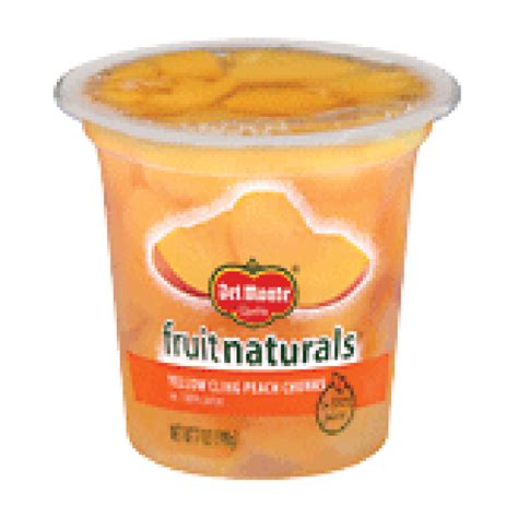 Del Monte Fruit Naturals Yellow Cling Peach Chunks In Extra Light S Oz