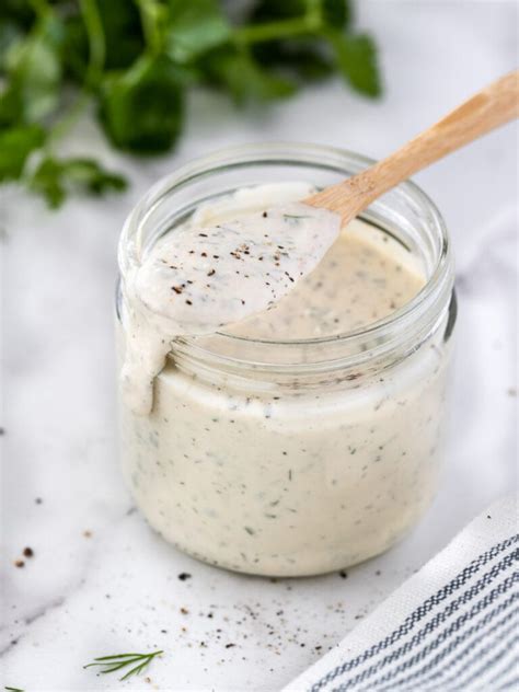 Easy Vegan Ranch Dressing Oil Free Gf Simply Ceecee