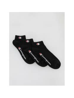 Pack Paires De Chaussettes Quarter Noir Champion Wimod