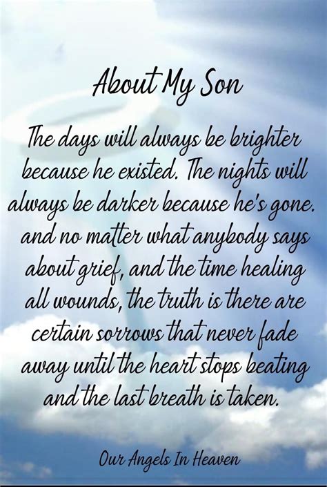 Heartfelt Missing Son Quotes And Sayings With Images Artofit