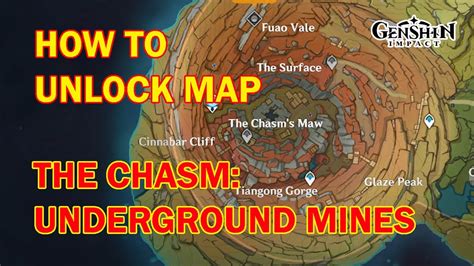 How To Unlock A Map The Chasm Underground Mines Youtube