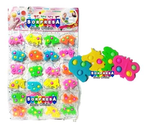 48 Pop It Mini Juguete Piñata Regalo Fiesta Bolo Cumple Envío Gratis