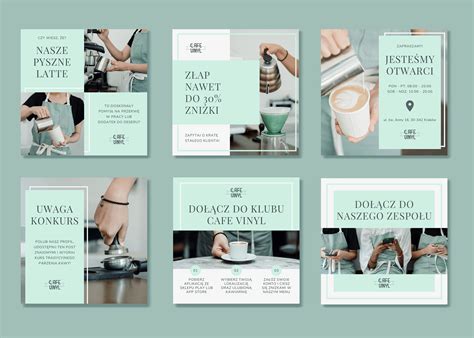 CAFE VINYL | SOCIAL MEDIA TEMPLATE on Behance