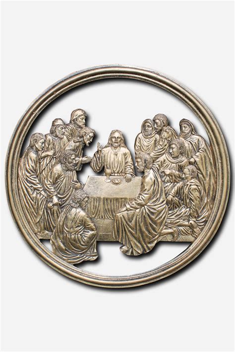 Plsp X X Cm Round Last Supper Wall Mounted Carlo