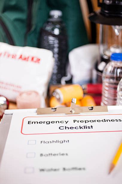 Disaster Preparedness Kit Checklist Stock Photos, Pictures & Royalty ...