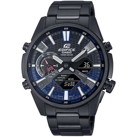 Casio Edifice Tough Solar Bluetooth 50mm Mens Black Watch Ecb S100dc