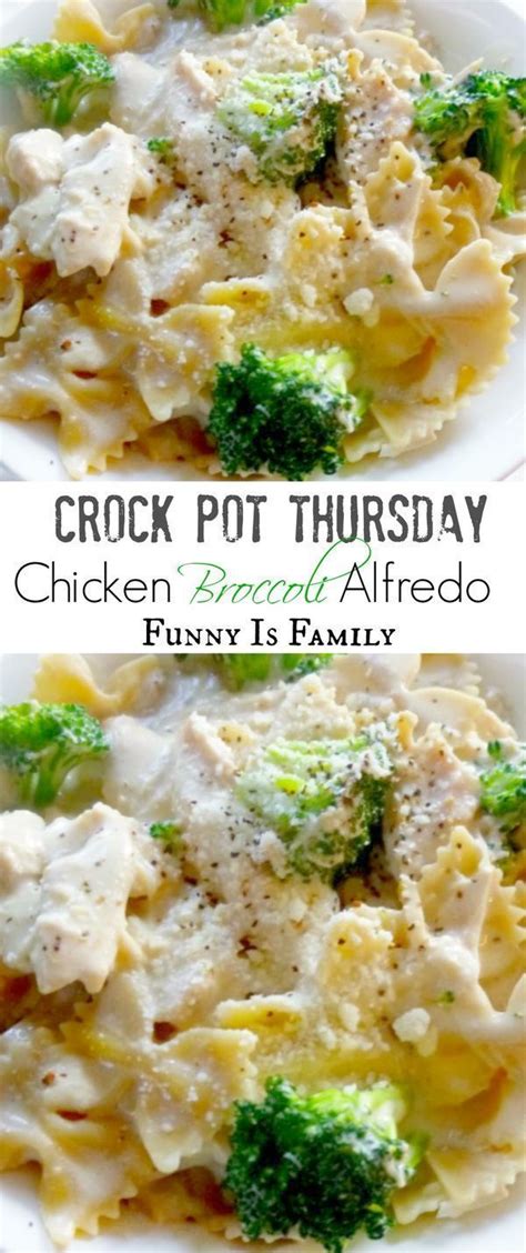 Crock Pot Chicken Broccoli Alfredo Recipe Chicken Crockpot Recipes Easy Easy Crockpot