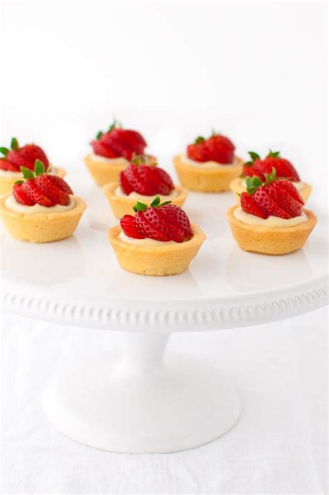 Strawberry Tartlets With Vanilla Pastry Cream Mini Fruit Tarts Filled