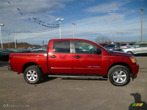 2013 Cayenne Red Nissan Titan SV Crew Cab 4x4 88284100 Photo 7