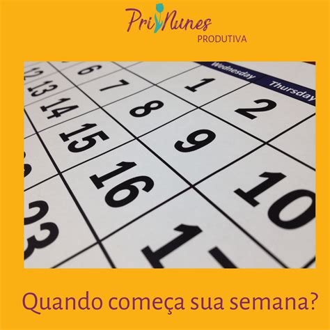 Quando Comeca A Semana