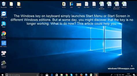 How To Fix Windows Key Not Working Windows 10 Youtube