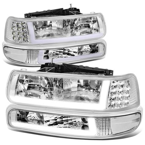 Auto Dynasty Pcs Led Drl Headlights Assembly And Bumper Lamps