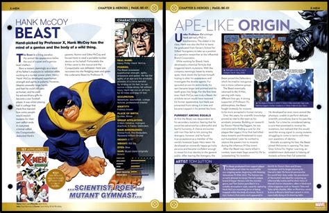 Beast Hank McCoy BE 01 Heroes X Men Marvel Fact File Page