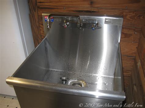 Two Men and a Little Farm: UTILITY SINK IN THE MUDROOM