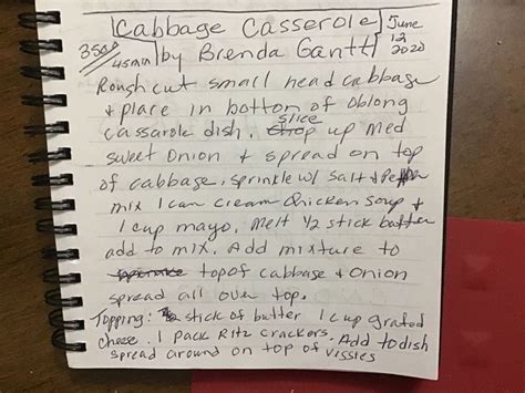 Cabbage And Onion Casserole By Brenda Gantt Onion Casserole