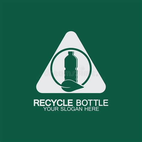 Recycle Plastic Bottle Logo Icon Vector Illustration Designbottle With