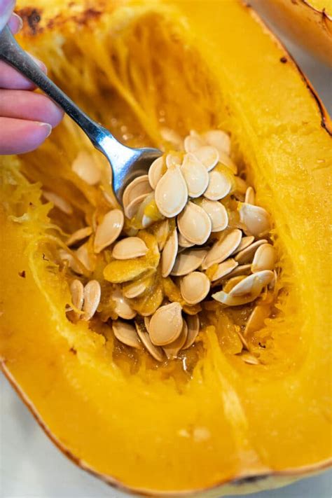 Roasted Spaghetti Squash Seeds How To Cook Squash Seeds