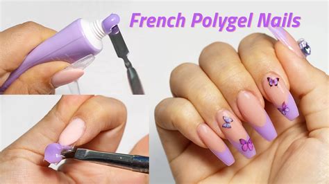 Diy French Polygel Nails For Beginners Youtube