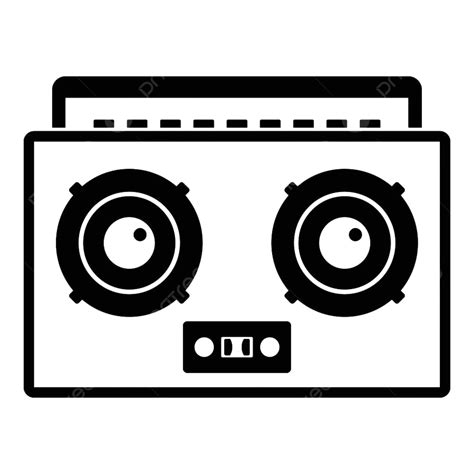 Boombox Silhouette Png Transparent Boombox Icon Simple Vector Isolated