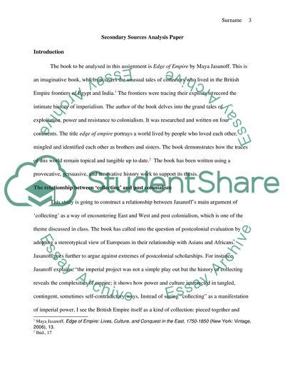 Secondary Sources Essay Example Topics And Well Written Essays 1500