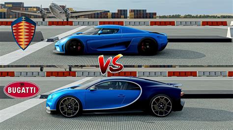 Forza 7 Drag Race Bugatti Chiron Vs Koenigsegg Regera YouTube