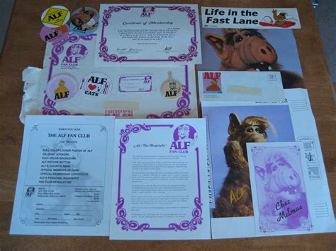 Alf Fan Club Kit Alf Tv