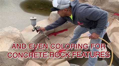 Concrete Coloring Staining Options Concrete Texturing Youtube