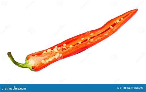 Red Chili Peppers with Seeds Stock Photo - Image of cayenne, capsicum: 24115022