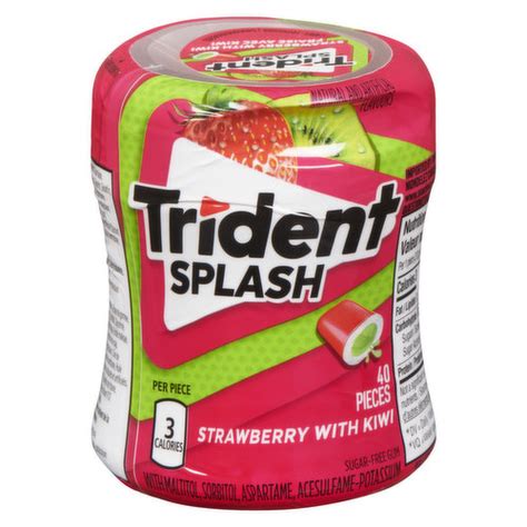 Trident Splash Sugar Free Gum Strawberry With Kiwi Pricesmart Foods