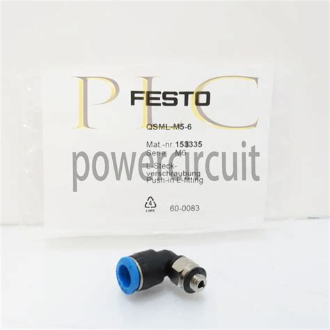 New Festo Qsml M5 4 153333 Push In Connector Qsmlm54 1bag10pcs Ebay