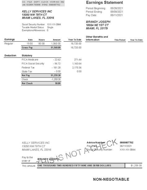 Adp Pay Stub