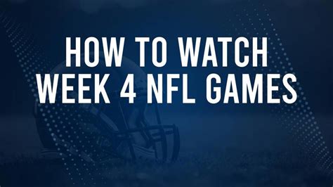 Calendrier Tv De La Semaine De La Nfl Diffusions Heures De D But Et