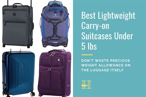 Best Lightweight Carry-on Suitcases at 5lbs and Below • Her Packing List