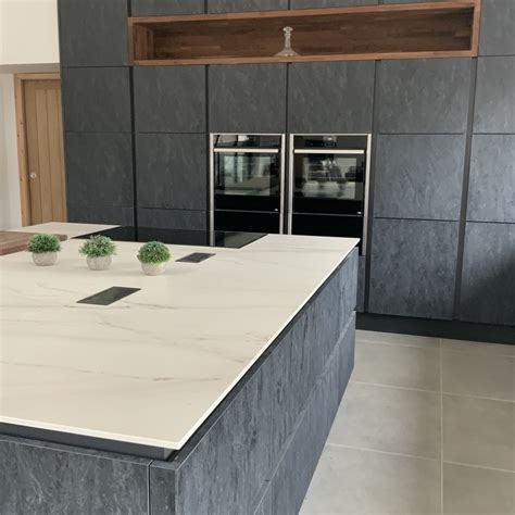 Evora Stone Handleless Kitchen Lima Kitchens