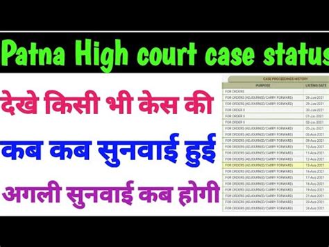 Patna High Court Ka Case Status Kaise Dekhe How To Check Case Status