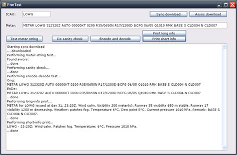 METAR.NET Decoder 0.6 - Download, Screenshots