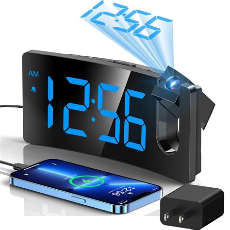 Smart Digital Alarm Clocks For Bedrooms Led Screen Snooze Dimmable