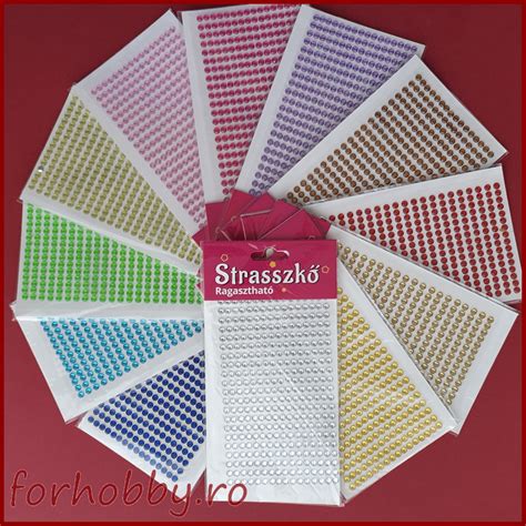 Strasuri autoadezive 6 mm - 260 bc Embellishments Autoadhesive Cristals