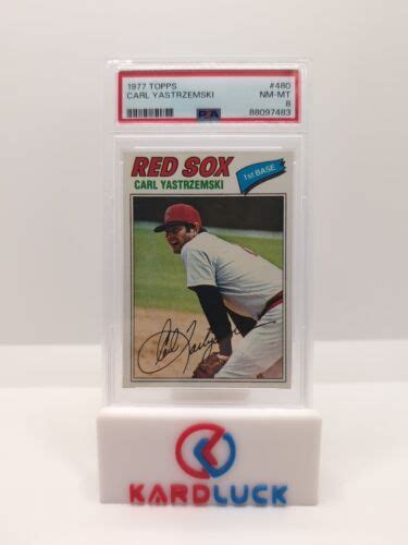 Topps Carl Yastrzemski Psa Nm Mt Red Sox Hof Tc Ebay