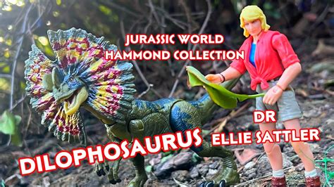 Jurassic World Hammond Collection Dilophosaurus Ellie Sattler Toy