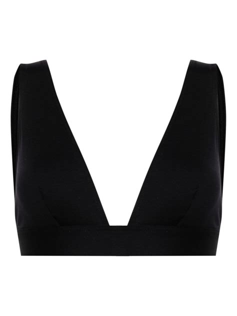 ERES Chrome Triangle Cup Bikini Top Black FARFETCH