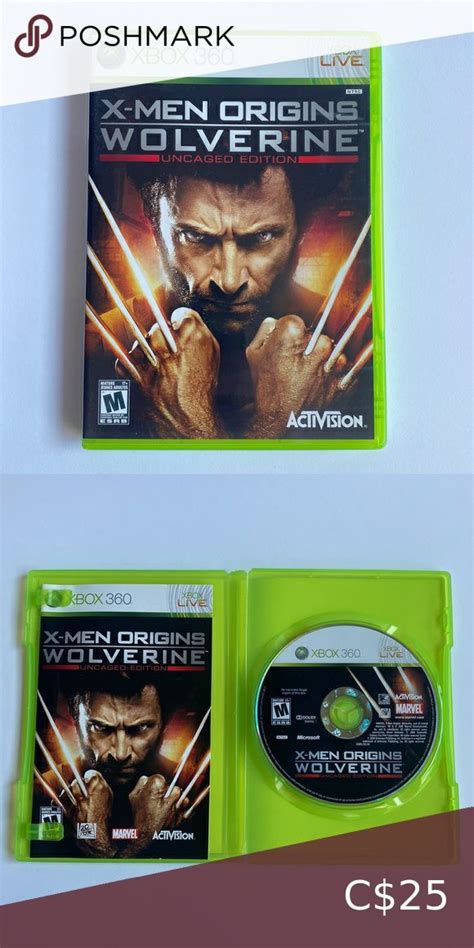 X-Men Origins Wolverine Uncaged Edition for Xbox 360 Xbox, X Men ...