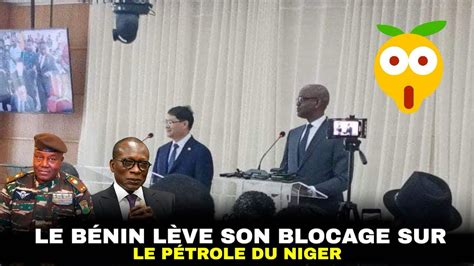 Urgent ce 15 05 2024 le Bénin lève sans blocage sur le pétrole l