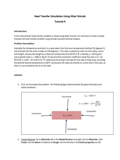 Tutorial 4 Heat Transfer Simulation Using Altair SimLab | PDF | Heat ...