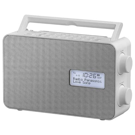 PANASONIC RF D30BTEG W WHITE Radio DAB DAB FM Bluetooth Speaker 10cm