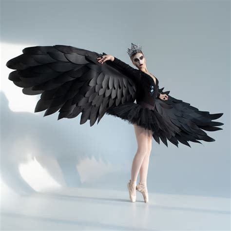 Black Angel Wings Halloween Costume Devil Cosplay Outfit