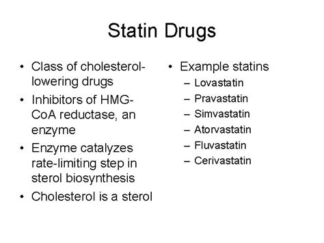 A New Statin Drug A Brief History Of