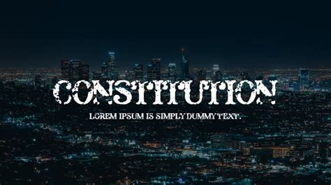 Constitution Font : Download Free for Desktop & Webfont