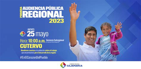 I Audiencia Pública Regional 2023 Campañas Gobierno Regional Cajamarca Plataforma Del